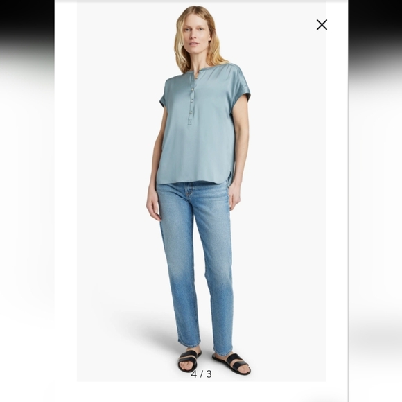 Faherty Sandwashed Silk Desmond Top - Picture 7 of 11